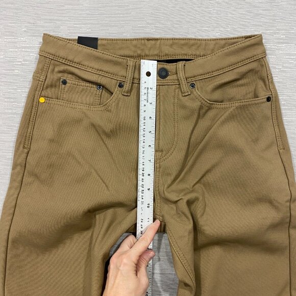 CAT Caterpillar Work Pants Mens 30 x 30 Brown Canvas Fleece Lined Insulated - Picture 12 of 12